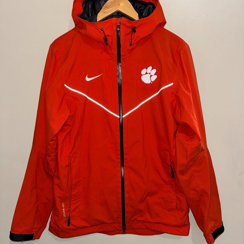 Nike Clemson Tigers Team Issue PE Rain Storm-Fit Jacket Windbreaker Men's S NEW